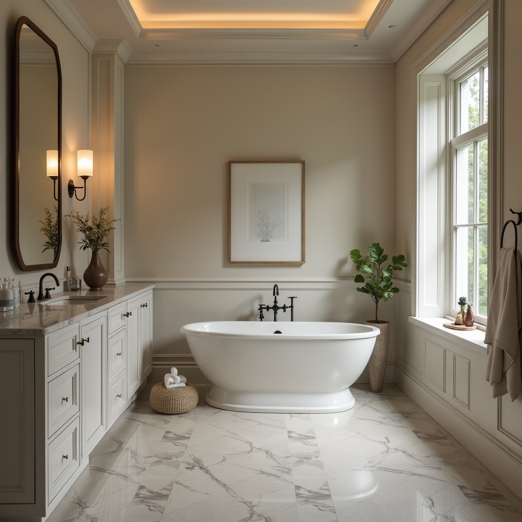 upscale bathroom no people remodel