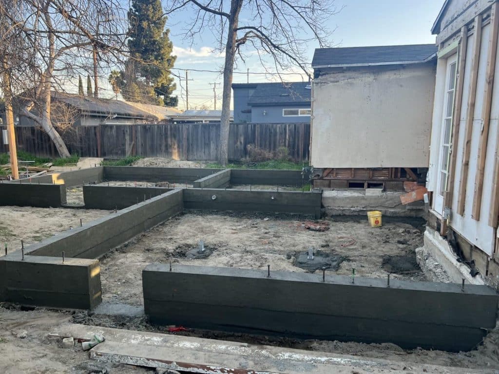 Completed foundation crack repair work at Hollywood Contractor Corp