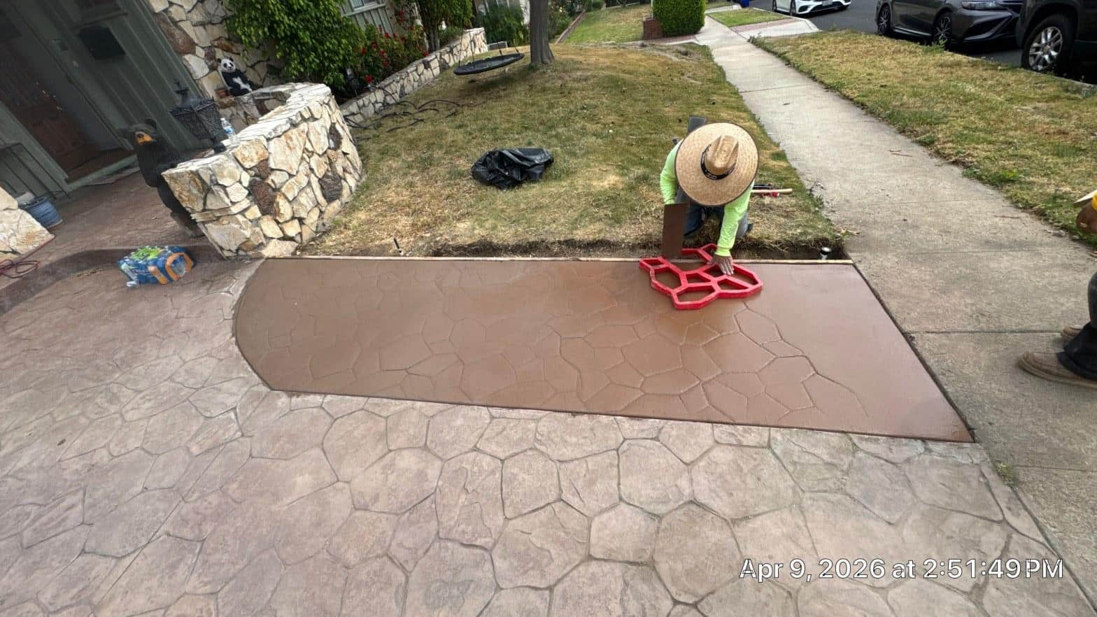 Completed foundation crack repair work at Hollywood Contractor Corp