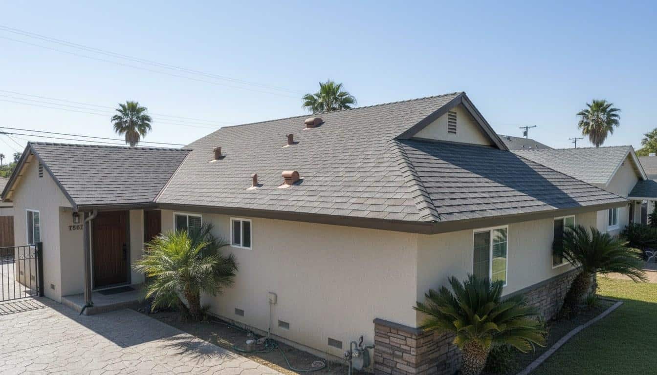 Completed roofing work at Hollywood Contractor Corp