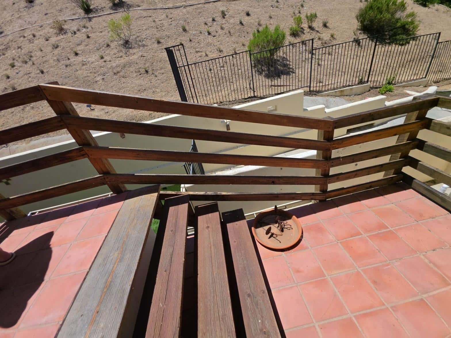 Completed deck and patio construction work at Hollywood Contractor Corp