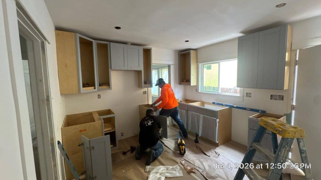 Completed kitchen remodel work at Hollywood Contractor Corp