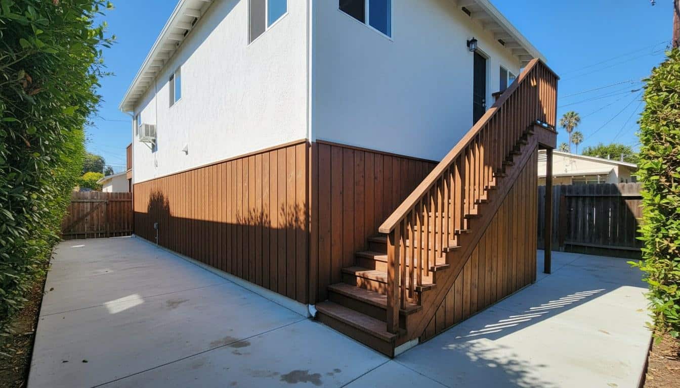 Completed siding and stucco work at Hollywood Contractor Corp
