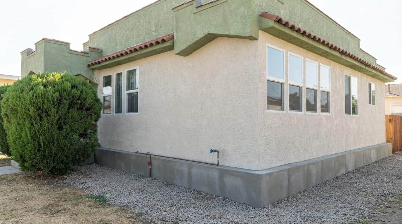 Completed foundation repair work at Hollywood Contractor Corp