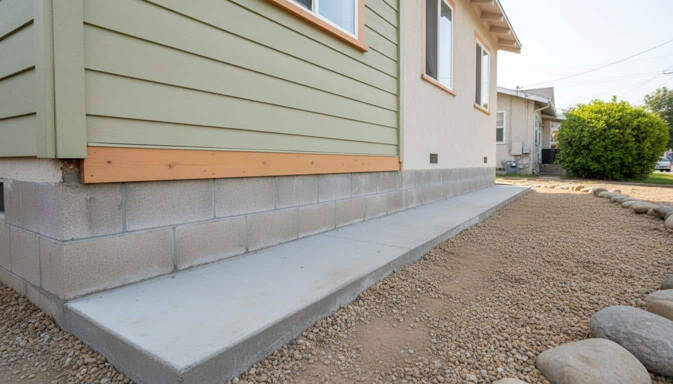 Completed foundation repair work at Hollywood Contractor Corp