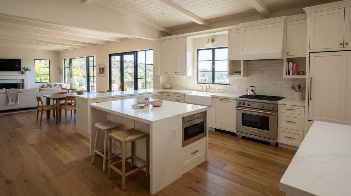 Kitchen Layout and Finish Options for Hillside Homes — Hollywood Hills — Hollywood Contractor Corp Kitchen Layout and Finish Options for Hillside Homes — Hollywood Hills — Hollywood Contractor Corp