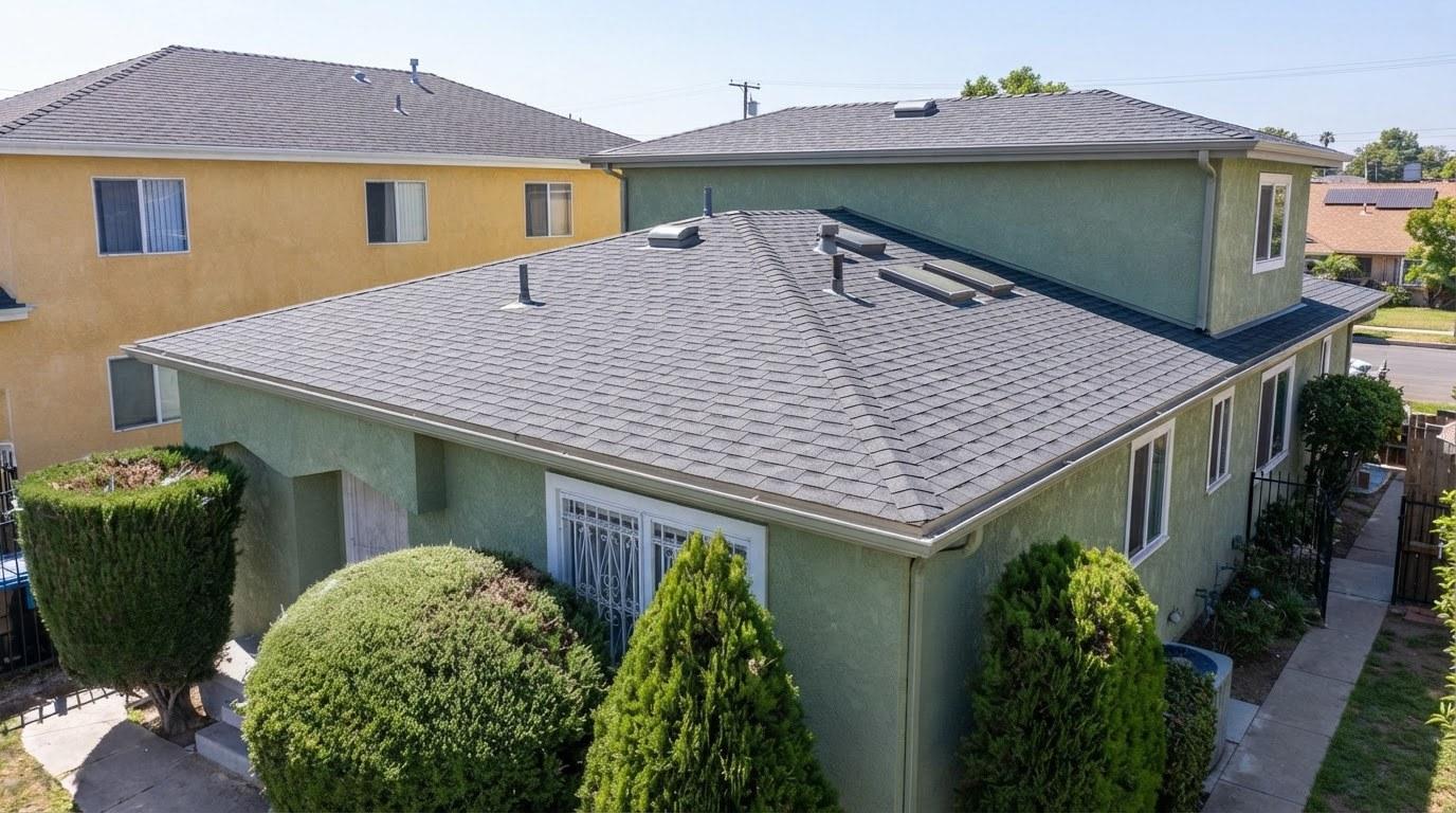 Completed roof installation and replacement work at Hollywood Contractor Corp